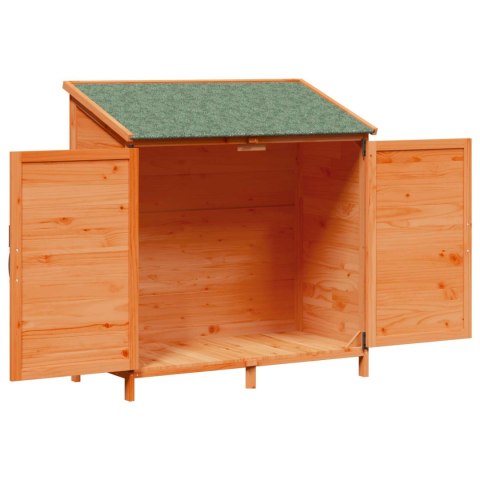 VidaXL Shed ogrodowy brązowy 106 x 56 x 113,5 cm Drewno inżynieryjne