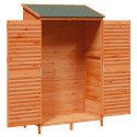 VidaXL Shed ogrodowy brązowy 106 x 56 x 176,5 cm Drewno Świerkowe