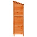 VidaXL Shed ogrodowy brązowy 106 x 56 x 176,5 cm Drewno Świerkowe