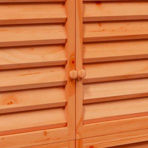 VidaXL Shed ogrodowy brązowy 106 x 56 x 176,5 cm Drewno Świerkowe