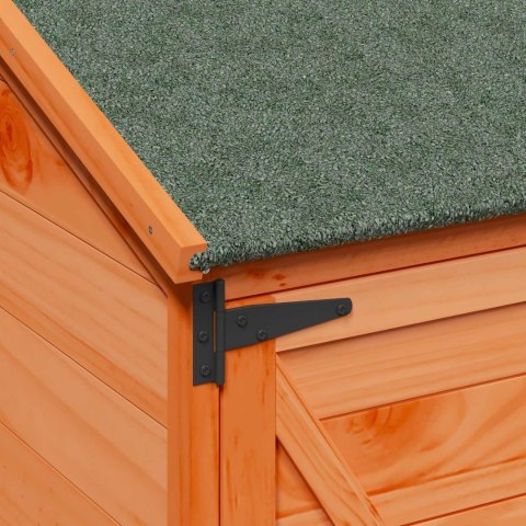 VidaXL Shed ogrodowy brązowy 106 x 56 x 176,5 cm Drewno inżynieryjne