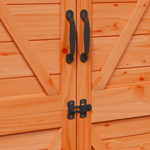VidaXL Shed ogrodowy brązowy 106 x 56 x 176,5 cm Drewno inżynieryjne