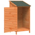 VidaXL Shed ogrodowy brązowy 59 x 56 x 113,5 cm Drewno Świerkowe