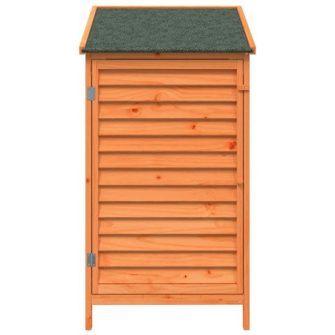 VidaXL Shed ogrodowy brązowy 59 x 56 x 113,5 cm Drewno Świerkowe