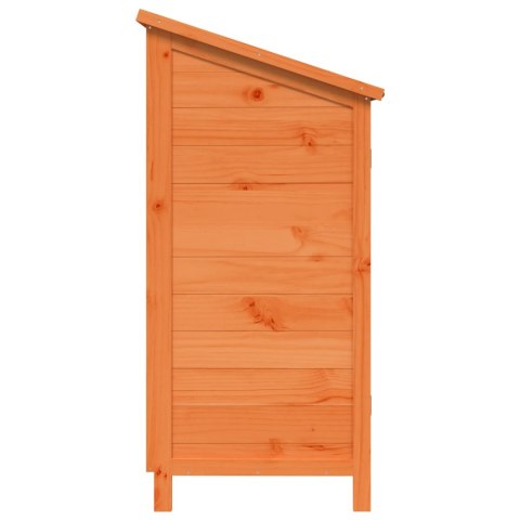 VidaXL Shed ogrodowy brązowy 59 x 56 x 113,5 cm Drewno Świerkowe