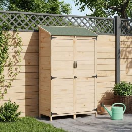 VidaXL Shed ogrodowy naturalny 106,5 x 56 x 176 cm Drewno inżynieryjne