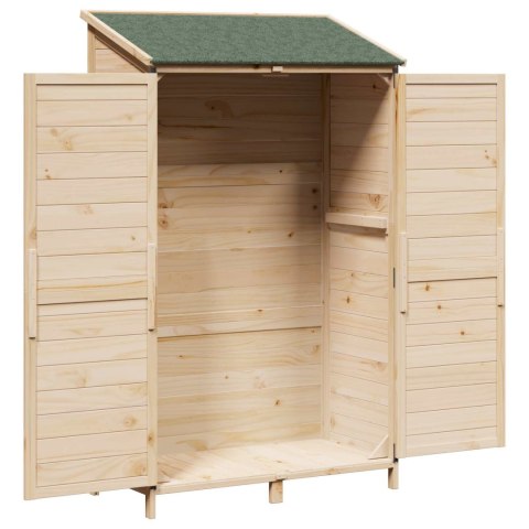 VidaXL Shed ogrodowy naturalny 106,5 x 56 x 176 cm Drewno inżynieryjne