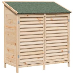 VidaXL Shed ogrodowy naturalny 106 x 56 x 113,5 cm Drewno Świerkowe