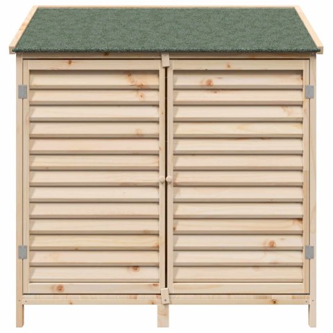 VidaXL Shed ogrodowy naturalny 106 x 56 x 113,5 cm Drewno Świerkowe
