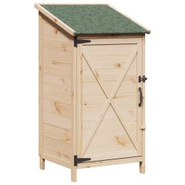 VidaXL Shed ogrodowy naturalny 59,5 x 56 x 113,5 cm