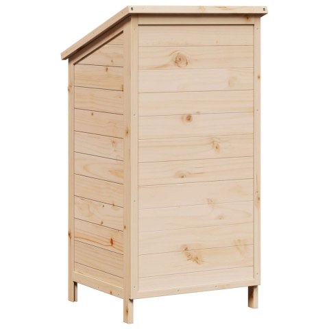VidaXL Shed ogrodowy naturalny 59 x 56 x 113,5 cm Drewno Świerkowe