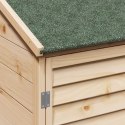 VidaXL Shed ogrodowy naturalny 59 x 56 x 113,5 cm Drewno Świerkowe