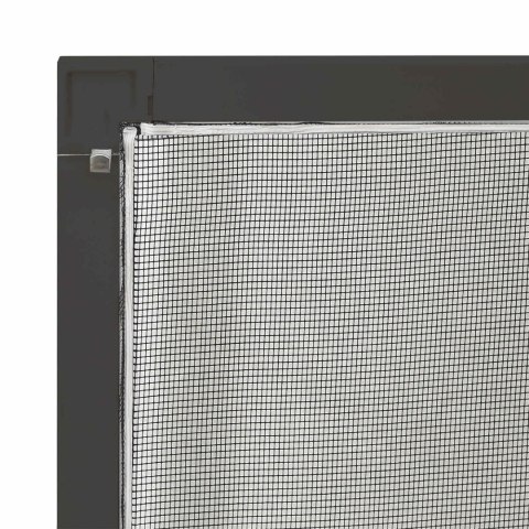 VidaXL Siatka przeciw insektom do okien Antracyt 110 x 130 cm