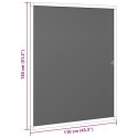 VidaXL Siatka przeciw insektom do okien Antracyt 110 x 130 cm