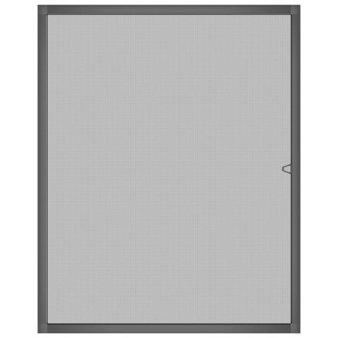 VidaXL Siatka przeciw insektom do okien Antracyt 130 x 150 cm