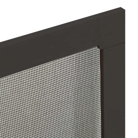 VidaXL Siatka przeciw insektom do okien Antracyt 130 x 150 cm