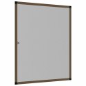 VidaXL Siatka przeciw insektom do okien brązowy 110 x 130 cm