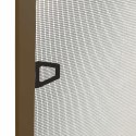 VidaXL Siatka przeciw insektom do okien brązowy 110 x 130 cm