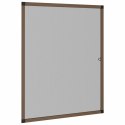 VidaXL Siatka przeciw insektom do okien brązowy 120 x 140 cm