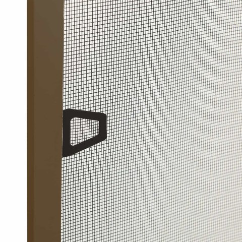 VidaXL Siatka przeciw insektom do okien brązowy 120 x 140 cm