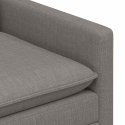 VidaXL Sofa Ciemnoszary tkanina