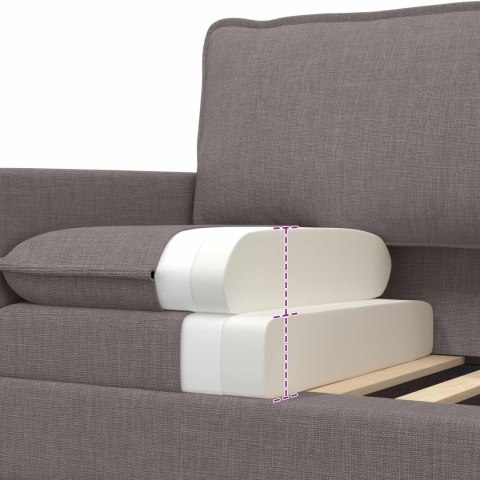 VidaXL Sofa Ciemnoszary tkanina
