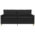 VidaXL Sofa Czarny tkanina