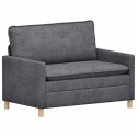 VidaXL Sofa ciemnoszary 126 x 81 x 87,5 cm Poliester