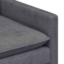 VidaXL Sofa ciemnoszary 126 x 81 x 87,5 cm Poliester
