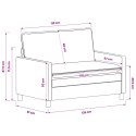VidaXL Sofa ciemnoszary 126 x 81 x 87,5 cm Poliester