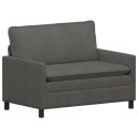 VidaXL Sofa ciemnoszary 126 x 81 x 87,5 cm tkanina