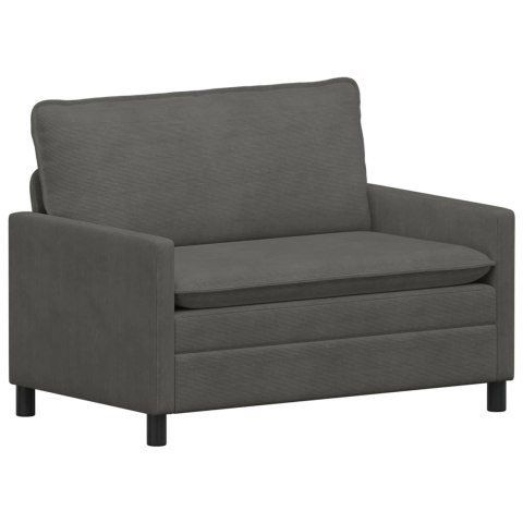VidaXL Sofa ciemnoszary 126 x 81 x 87,5 cm tkanina