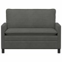 VidaXL Sofa ciemnoszary 126 x 81 x 87,5 cm tkanina