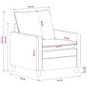 VidaXL Sofa ciemnoszary 76 x 81 x 87,5 cm Poliester
