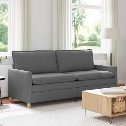VidaXL Sofa ciemnoszary tkanina