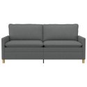 VidaXL Sofa ciemnoszary tkanina