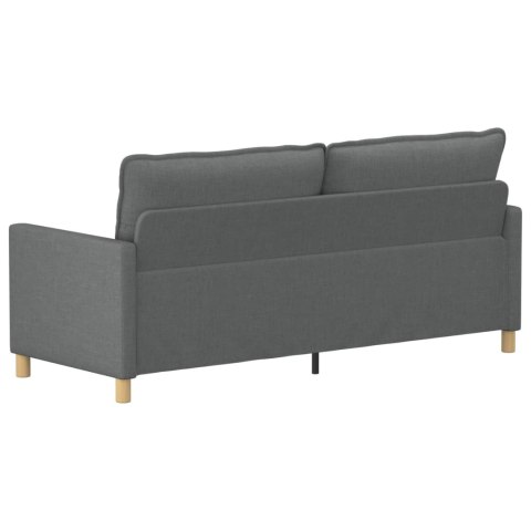 VidaXL Sofa ciemnoszary tkanina