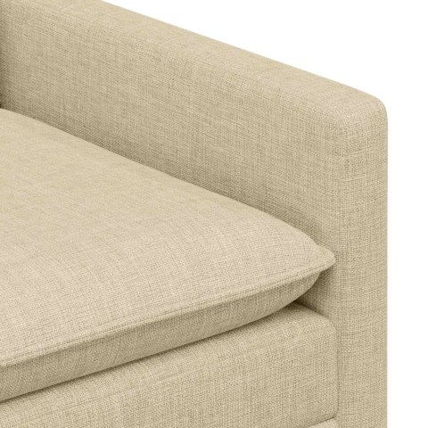 VidaXL Sofa kremowy tkanina