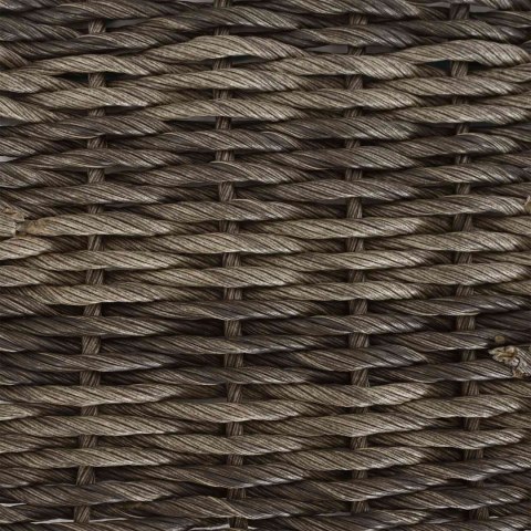 VidaXL Stół Ogrodowy Szary 100 x 55 x 37 cm Rattan PE i Szkło
