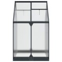 VidaXL Szklarnia Ogrodowa z drzwiami antracytowy 183,5 x 123 x 207 cm