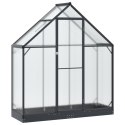 VidaXL Szklarnia Ogrodowa z drzwiami antracytowy 183,5 x 63,5 x 207 cm
