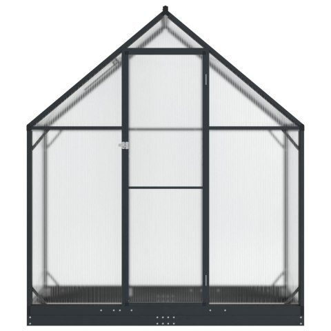 VidaXL Szklarnia Ogrodowa z drzwiami antracytowy 183,5 x 63,5 x 207 cm