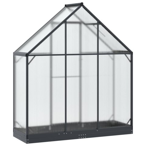 VidaXL Szklarnia Ogrodowa z drzwiami antracytowy 183,5 x 63,5 x 207 cm