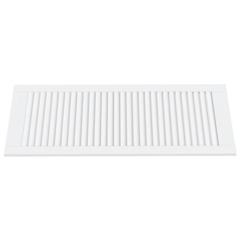 VidaXL Drzwi żaluzjowe do szafki, 2 szt., białe, 99,3x39,4 cm, sosnowe