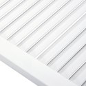 VidaXL Drzwi żaluzjowe do szafki, 2 szt., białe, 99,3x39,4 cm, sosnowe