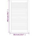 VidaXL Drzwi żaluzjowe do szafki, 99,3x59,4 cm, lite drewno sosnowe