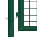 VidaXL Siatkowa bramka ogrodowa zielona 500x125 cm ocynkowana stal