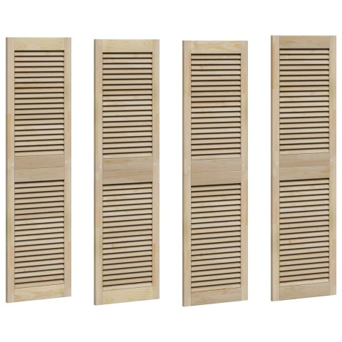 VidaXL Drzwi do szafki 4 pcs Naturalny 140,5 x 2,1 x 39,5 cm
