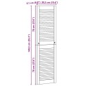 VidaXL Drzwi do szafki 4 pcs Naturalny 140,5 x 2,1 x 39,5 cm