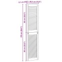 VidaXL Drzwi do szafki z drzwiami 4 pcs Naturalny 170 x 2,1 x 39,5 cm
